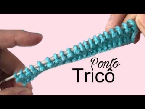 Como fazer o ponto tricô (versão canhoto)