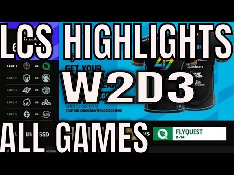 LCS Highlights ALL GAMES W2D3 Summer 2021