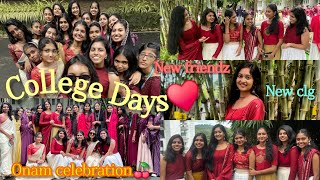 DAYS IN ENGINEERING COLLEGE👀💌Onam celebrations & Freshers day #newcollege #freshers #trendingreels
