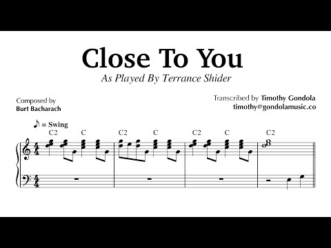 Terrance Shider plays Close To You