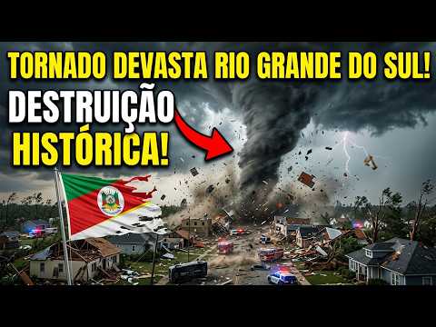 NUNCA VIU NADA IGUAL: TORNADO NO NOROESTE  RS HOJE (SAIAM DE CASA ....28-07-26)