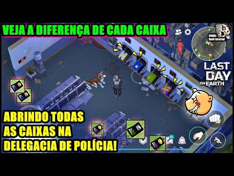 ●ABRINDO TODAS AS CAIXAS NA DELEGACIA DE POLÍCIA! VEJA A DIFERENÇA DE CADA CAIXA 👁 Last Day On Earth