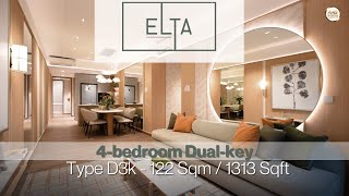 Singapore Showflat Tour - ELTA I 4 Bedroom Dual Key I OrangeTee AAG #OTProjects2025
