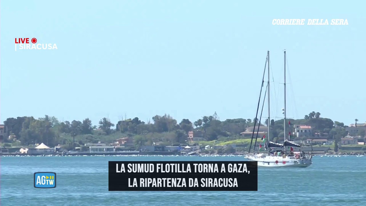 Siracusa, ripartenza della Sumud Flotilla