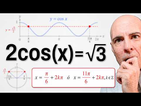 ECUACIÓN TRIGONOMÉTRICA CON EL COSENO: 2cosx=√3