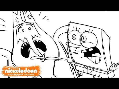 "SpongeBob Meets The Ice King" Animatic | Nick Animation