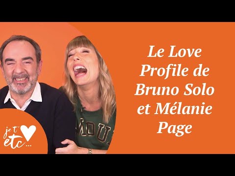 Le Love Profile de Bruno Solo et Mélanie Page - Je t'aime etc