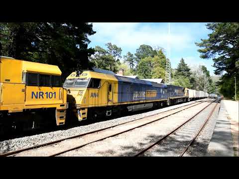 Pacific National Action with NR Locomotives, a G and AN4 at Mt Lofty, South Australia 16 & 17/12/22