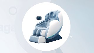 Full Body 4D Zero Gravity Home Massage Chair (White/Grey)