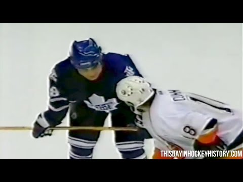 Maple Leafs Islanders Game 6 Rough Stuff, Hits, Fights - April 28, 2002