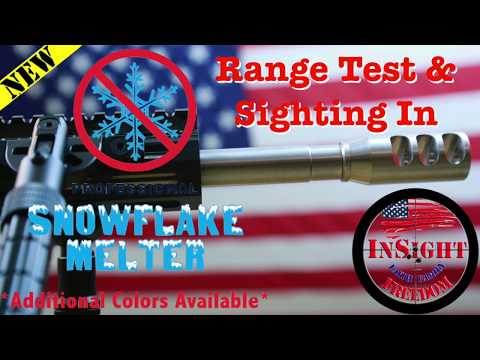 Snowflake Melter Range Test and Sighting In First 20 Shots
