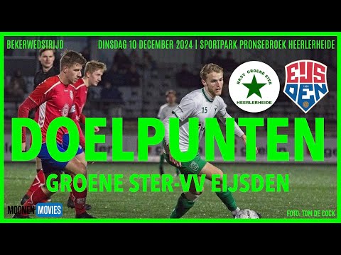 🔥 🏆 GROENE STER BEKERT VERDER NA 3-1 ZEGE OP VV EIJSDEN