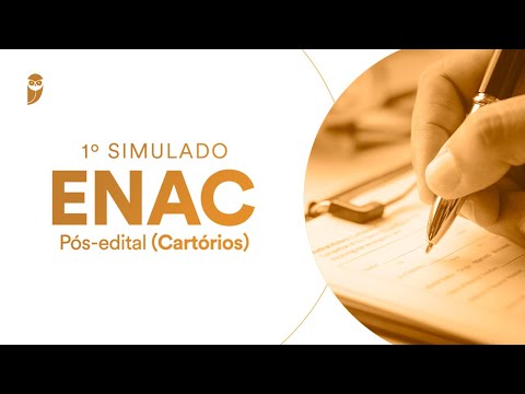 1º Simulado ENAC (Cartórios) Pós-edital - Correção