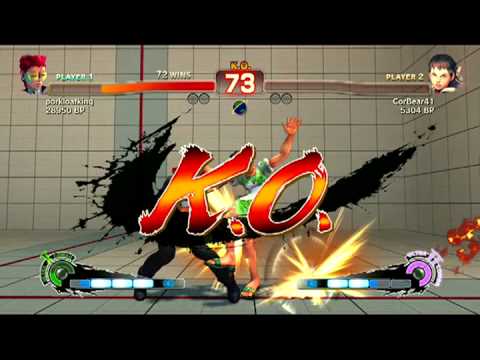 Super Street Fighter 4 AE \\\  porkloafking (C.VIPER) vs (SAKURA) CorBear41 \\\