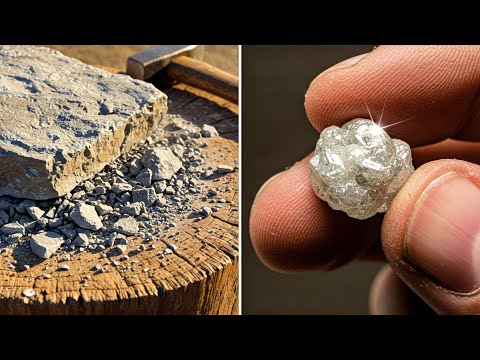 Vom Stein zum REICHTUM: So erkennen Sie einen Rohdiamanten in der Wildnis