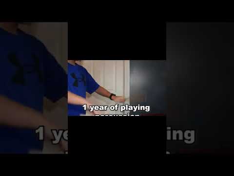 1 Day vs 1 Month vs 1 Year of Playing Percussion #shorts