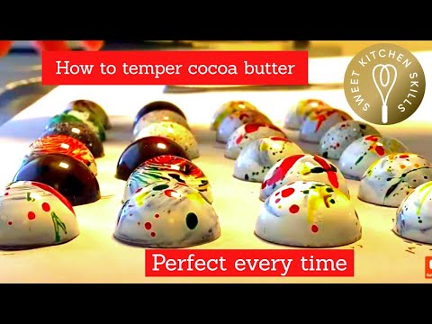 How to temper cocoa butter