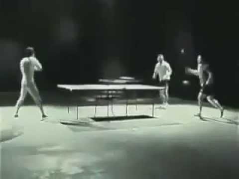 bruce lee plays ping pong