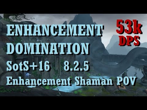 Enhancement DOMINATION SotS +16 - Enhancement Shaman POV 8.2.5 | World of Warcraft | Waves