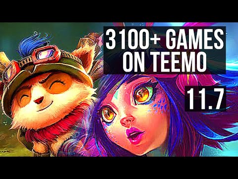 TEEMO vs NEEKO (TOP) | 3100+ games, 2.7M mastery, 3/1/5 | EUW Diamond | v11.7