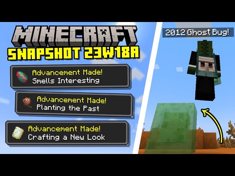 ECKOSOLDIER - 2012 BUG FIXED, NEW ADVANCEMENTS & MORE! Minecraft 1.20 Snapshot 23w18a