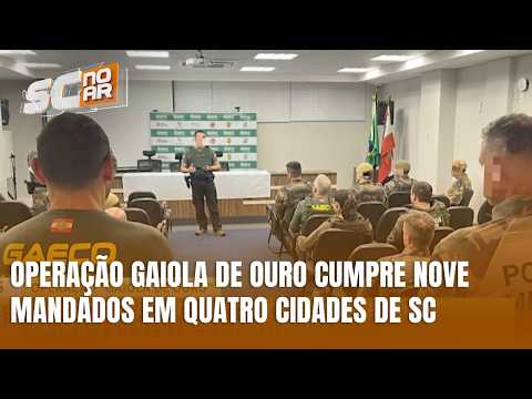 Operação Gaiola de Ouro cumpre nove mandados contra comércio ilegal em SC