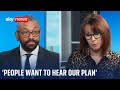 People 'completely unconvinced by Labour' - Home Secretary James Cleverly | Vote 2024