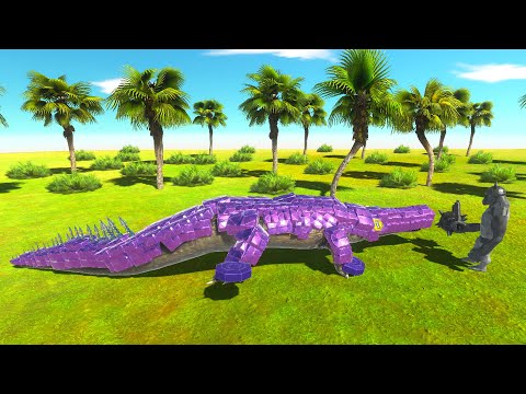 Purple Crocodile vs Every Unit - Animal Revolt Battle Simulator