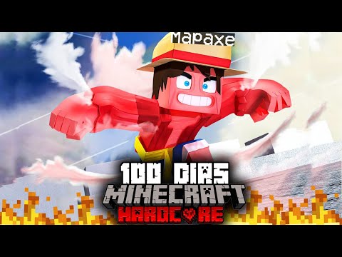 Mapaxe - 🟥I Survived 100 Days BEING LUFFY in Minecraft HARDCORE...This is what Happened