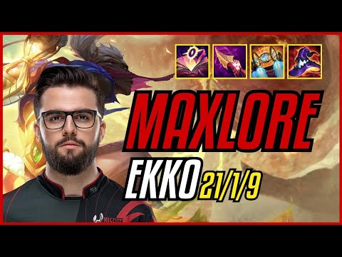 MAXLORE - EKKO vs GRAVES JUNGLE - EUW CHALLENGER - PATCH 11.9