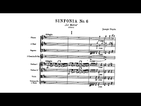 Haydn: Symphony No. 6 in D major "Le Matin" (with Score)