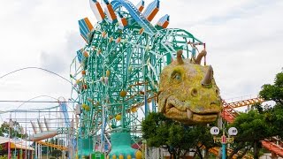 Gao Dinosaur Themed Roller Coaster POV 60 FPS Mitsui Greenland Japan