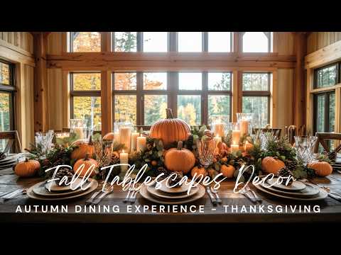 Autumn Dining Experience: Fall Tablescapes and Thanksgiving Table Decor Inspiration