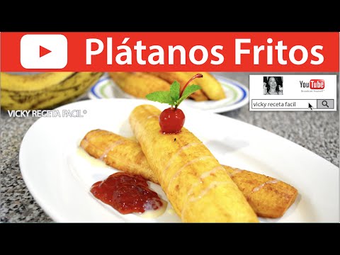 PLÁTANOS FRITOS | Vicky Receta Facil Video