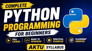 AKTU Python Programming Unit 1 Part 1 | Introduction to Python | Complete Explanation in hindi 
