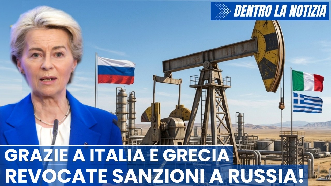 GRANDE! Italia e Grecia costringono l'UE a revocare sanzioni alla Russia! Zelensky agente CIA Mossad