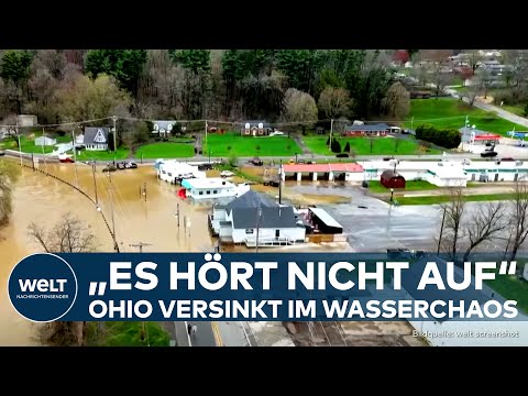 USA: UNWETTER mit Tornados und schweren Gewittern! Pegelstände in Ohio steigen dramatisch an