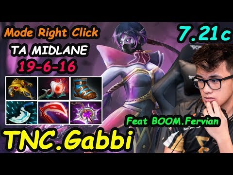 TNC Gabbi - [Templar Assassin] MIDLANE Right Click MODE Feat BOOM.Fervian | Dota 2 7.21c Rank
