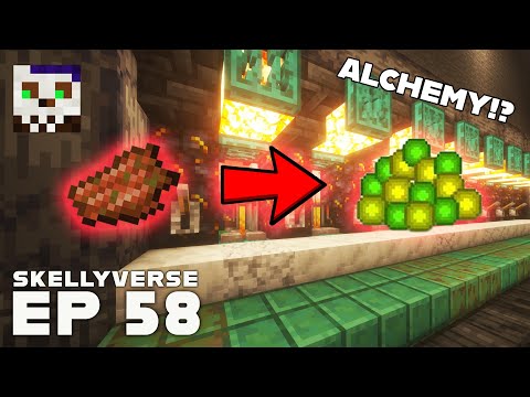 Alchemy! Turning Rotten Flesh Into XP - MineCraft SMP (Skellyverse) S01EP58