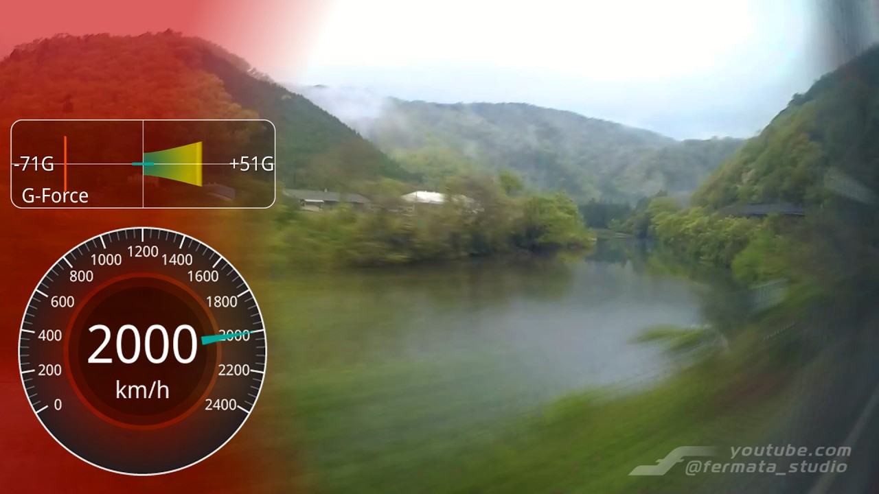 京都から城崎温泉へ時速2000kmで行ってみた What would it look like if you traveled from Kyoto to Kinosaki at 2000 km/h?