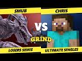 The Grind 232 Losers Semis - smub (Ridley) Vs. Chris (Steve) Smash Ultimate - SSBU