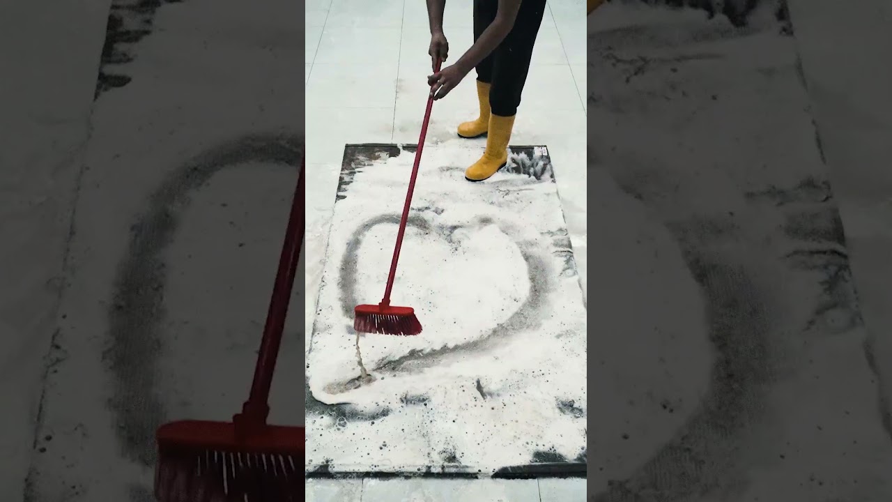 Watch This Before You Start Scraping #satisfying #woolrugcleaning #asmr