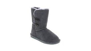BEARPAW &quot;Abigail&quot; Sheepskin and Wool Toggle Boot