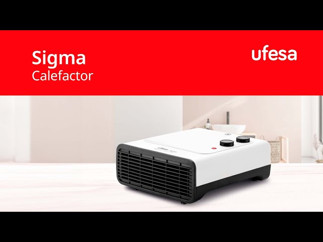 Ufesa Sigma Calefactor con Función de Ventilación y Termostato Regulable 1800W Blanco video