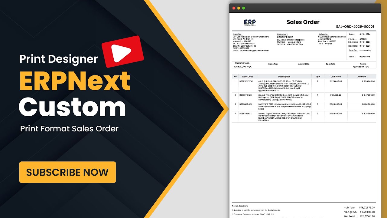 ERPNext Print Designer Tutorial | Simplify Custom Print Format Creation
