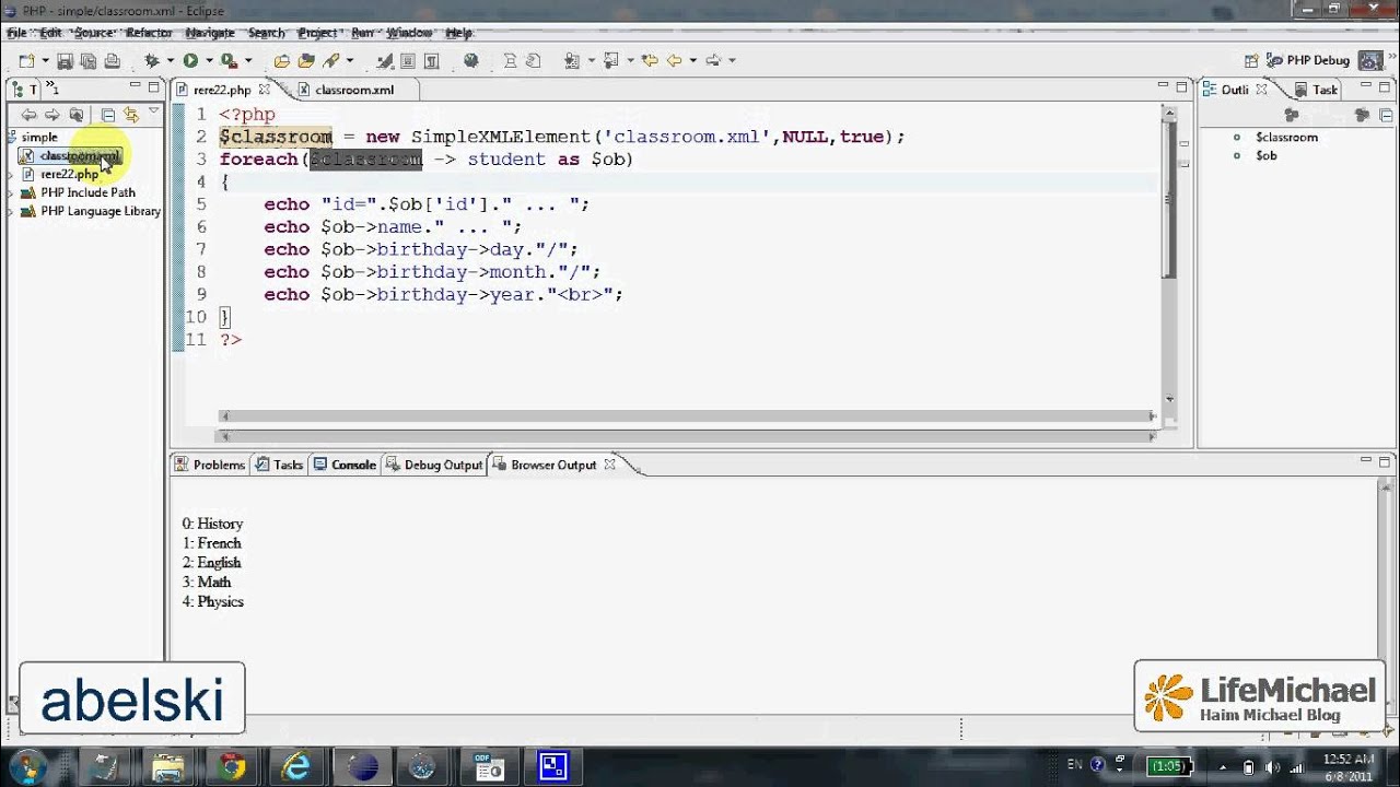 The SimpleXMLElement Class in PHP