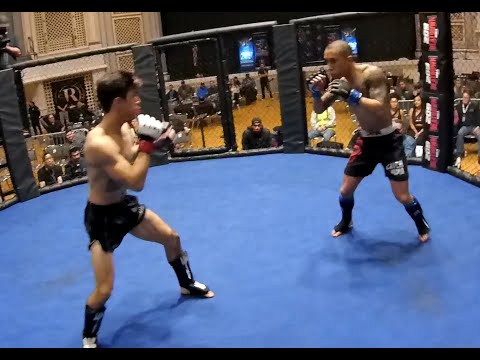 Referee camera!!! Jonathan Montoya VS Jeremiah Huey. First round stoppage!