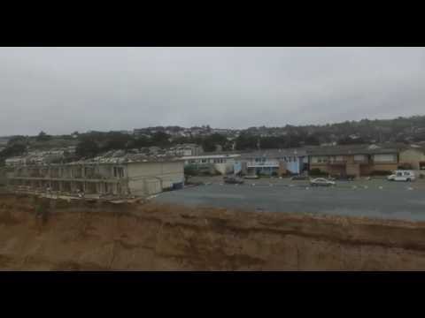 Phantoming the apartment building on the collapsing bluff in Pacifica, CA, 05.27.2016.