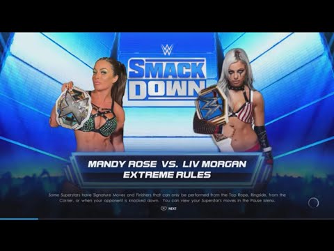 WWE 2K22 Mandy Rose vs Liv Morgan