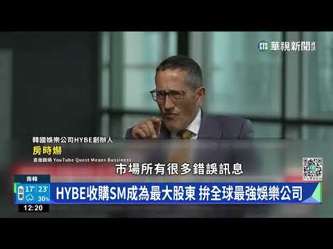 HYBE收購SM成為最大股東　拚全球最強娛樂公司